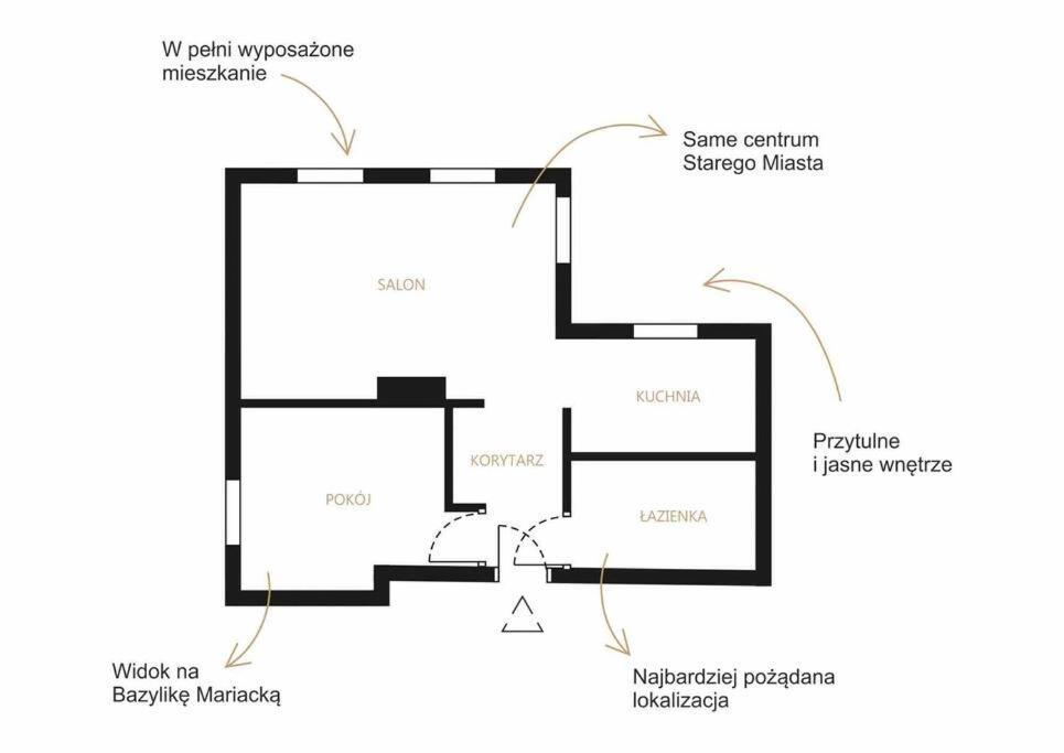 Urokliwy Apartament Gdansk Apartment Exterior photo